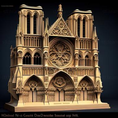 3D model st notre dame (STL)